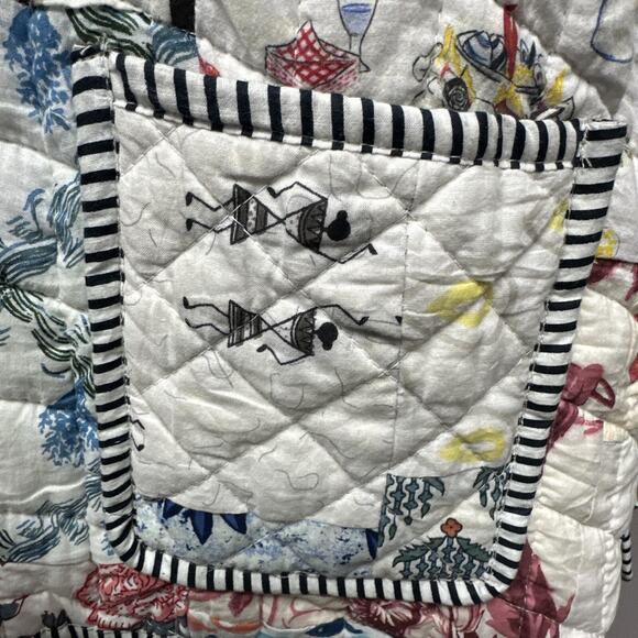 Patchwork Jacket Cotton Reversible Quilted Nantucket Cottage Core - Picture 7 of 16